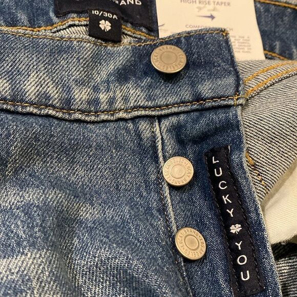 NWT Lucky Brand Drew Mom High Rise Taper Sz. 10/30 Ankle - Picture 7 of 11